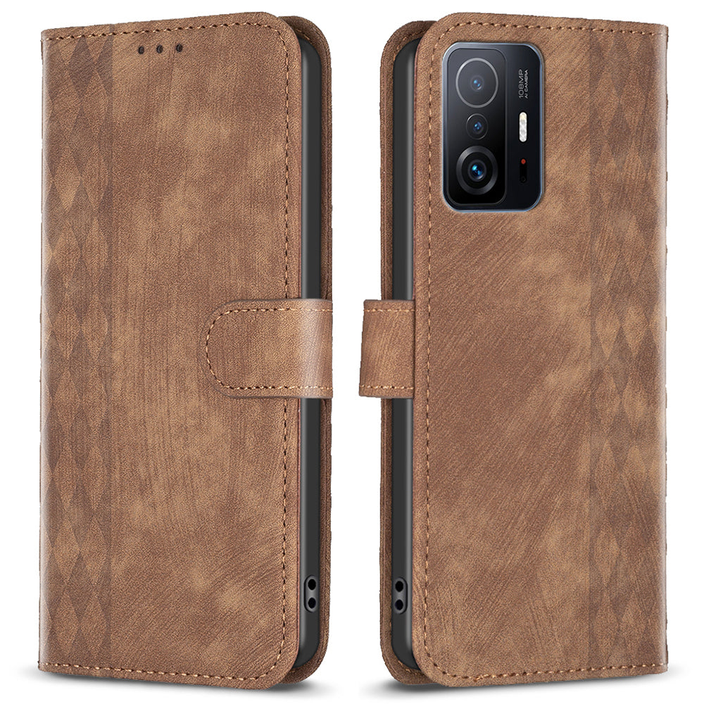 Flip Cover for Xiaomi 11T 5G / 11T Pro 5G Imprinted Pattern Adjustable Stand Wallet Phone Leather Case