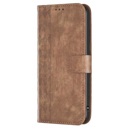 For Xiaomi Redmi Note 11 4G (Qualcomm) / Note 11S 4G Leather Phone Case Imprinting Grid Wallet Stand Shell