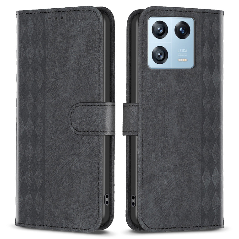 For Xiaomi 13 Pro 5G Imprinted Pattern PU Leather Flip Cover Drop Resistant Wallet Phone Case