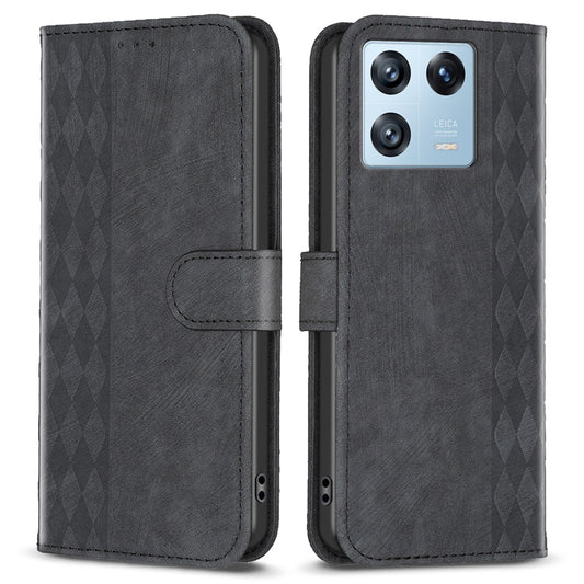 For Xiaomi 13 Pro 5G Imprinted Pattern PU Leather Flip Cover Drop Resistant Wallet Phone Case