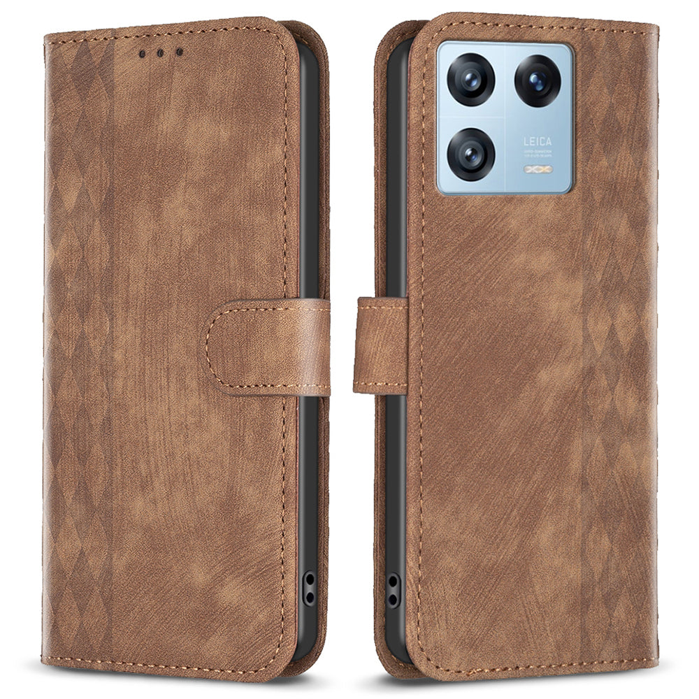 For Xiaomi 13 Pro 5G Imprinted Pattern PU Leather Flip Cover Drop Resistant Wallet Phone Case