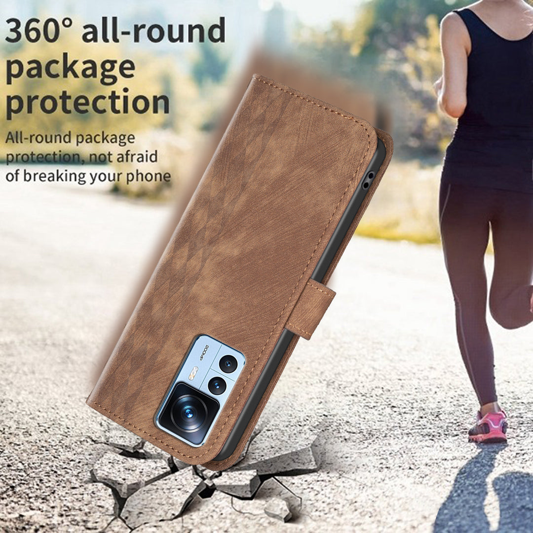 For Xiaomi 12T 5G / 12T Pro 5G / Redmi K50 Ultra Cover Imprinted Pattern Stand Wallet Phone Leather Case