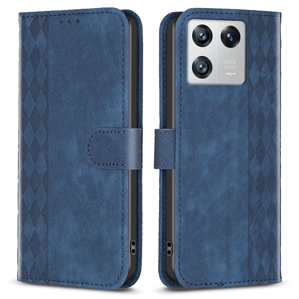 Flip Cover for Xiaomi 13 Shockproof Imprinted Pattern Stand Wallet Full Protection Phone Leather Case