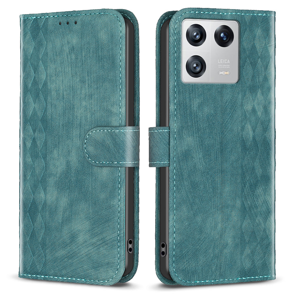 Flip Cover for Xiaomi 13 Shockproof Imprinted Pattern Stand Wallet Full Protection Phone Leather Case