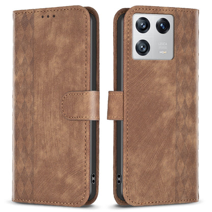 Flip Cover for Xiaomi 13 Shockproof Imprinted Pattern Stand Wallet Full Protection Phone Leather Case