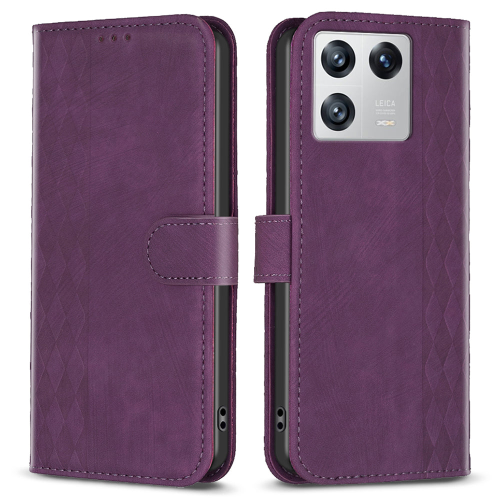 Flip Cover for Xiaomi 13 Shockproof Imprinted Pattern Stand Wallet Full Protection Phone Leather Case