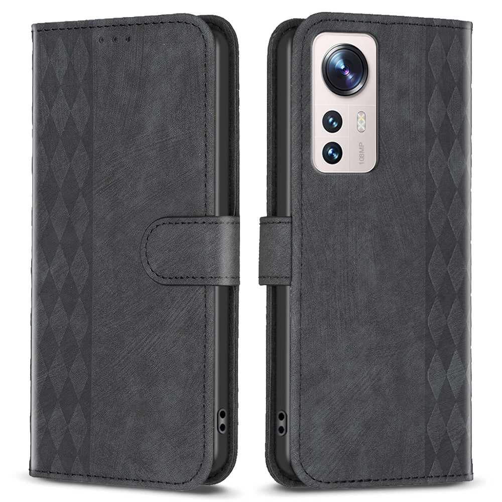 Anti-scratch Flip Cover for Xiaomi 12 Lite 5G Imprinted Pattern Foldable Stand Wallet Phone Leather Case