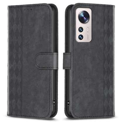 Anti-scratch Flip Cover for Xiaomi 12 Lite 5G Imprinted Pattern Foldable Stand Wallet Phone Leather Case