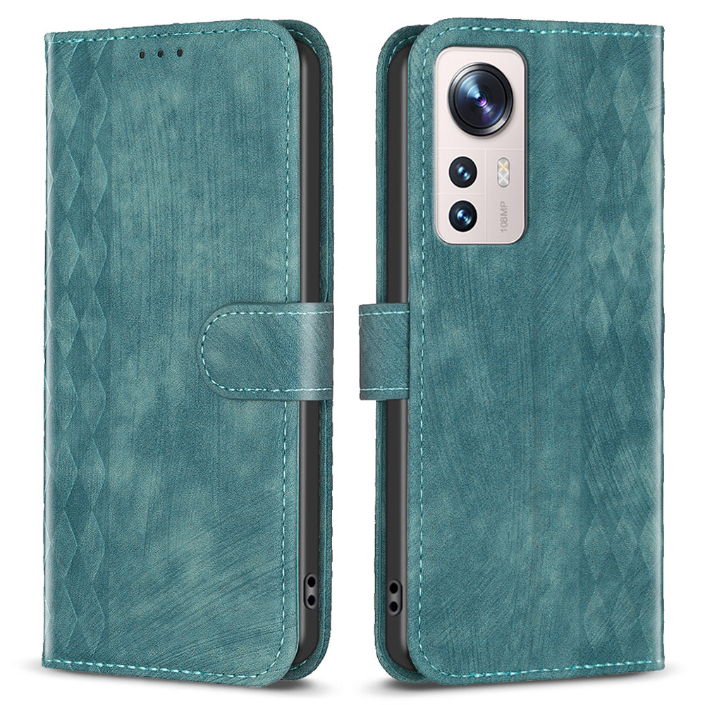 Anti-scratch Flip Cover for Xiaomi 12 Lite 5G Imprinted Pattern Foldable Stand Wallet Phone Leather Case