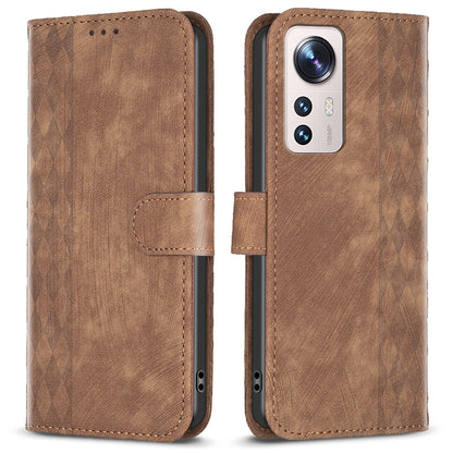 Anti-scratch Flip Cover for Xiaomi 12 Lite 5G Imprinted Pattern Foldable Stand Wallet Phone Leather Case