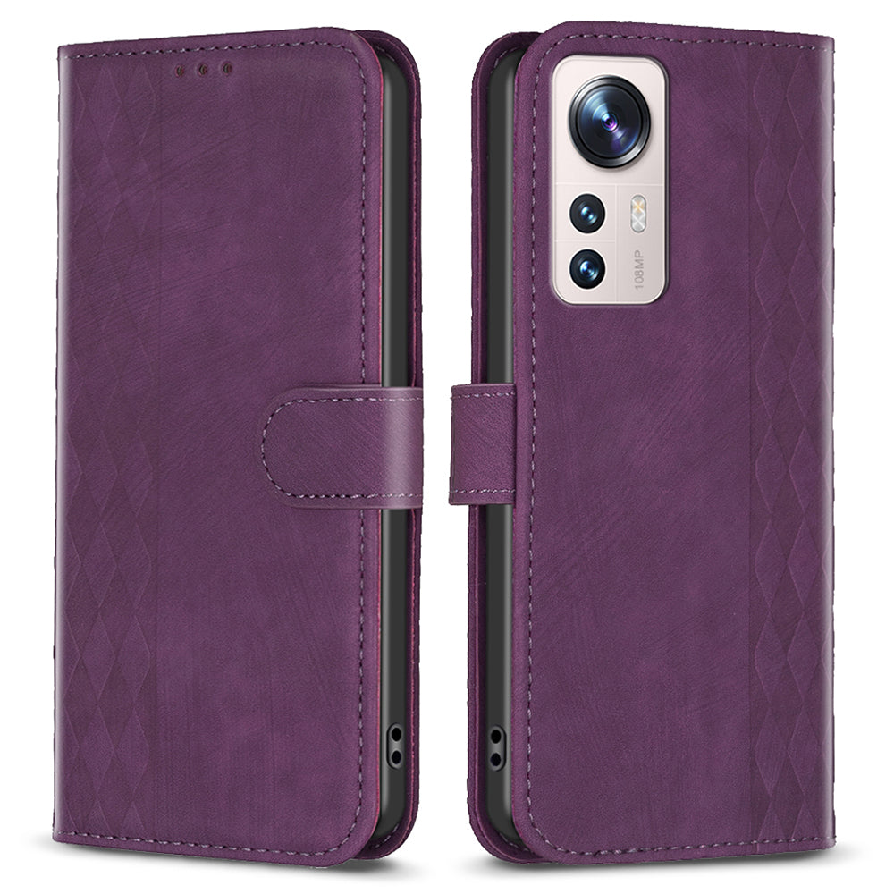 Anti-scratch Flip Cover for Xiaomi 12 Lite 5G Imprinted Pattern Foldable Stand Wallet Phone Leather Case