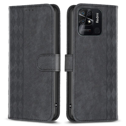 Flip Cover for Xiaomi Redmi 10C 4G Shockproof Imprinted Pattern Stand Wallet Phone Leather Case
