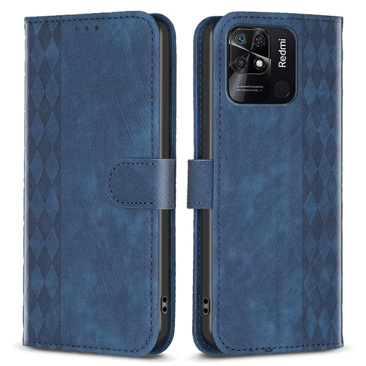 Flip Cover for Xiaomi Redmi 10C 4G Shockproof Imprinted Pattern Stand Wallet Phone Leather Case