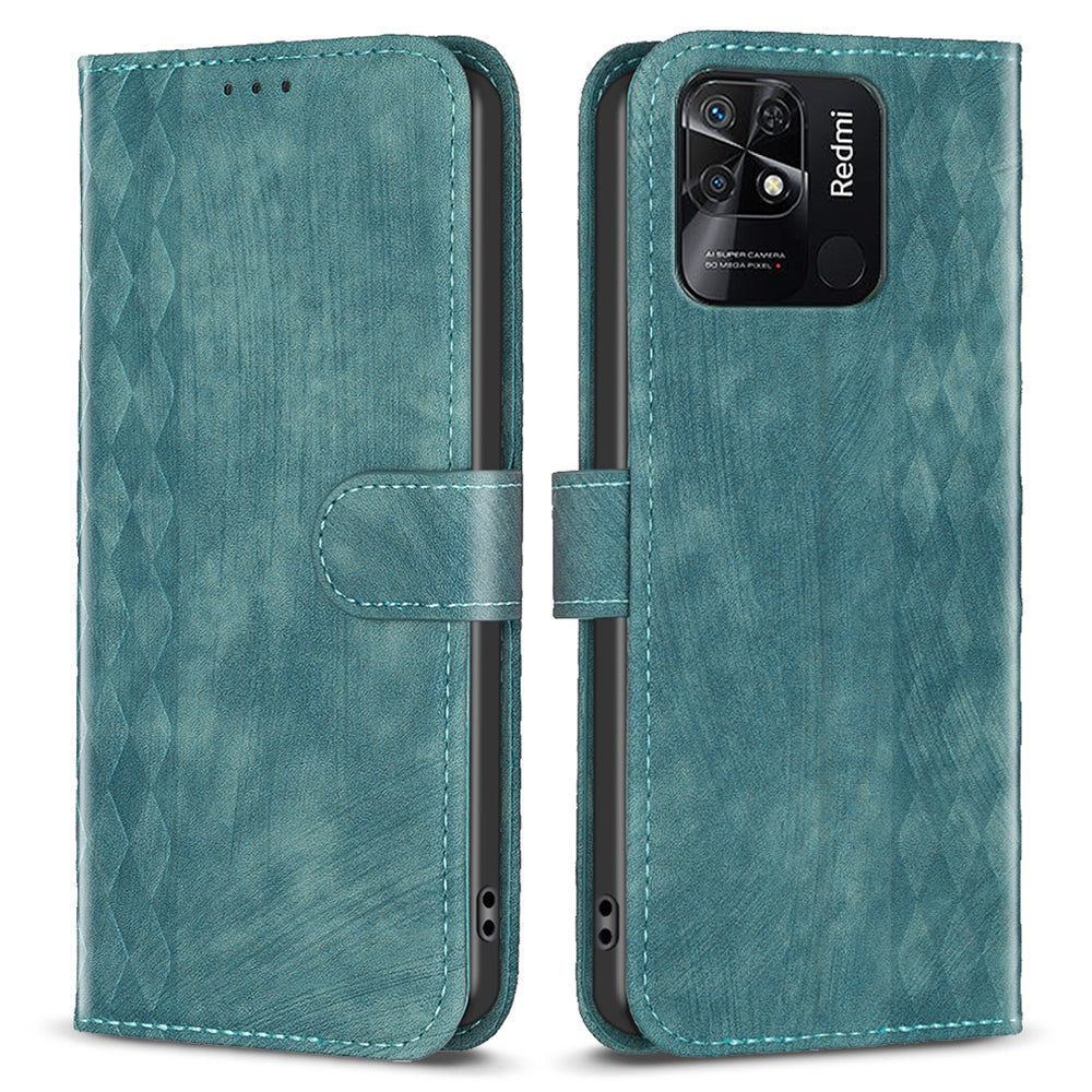 Flip Cover for Xiaomi Redmi 10C 4G Shockproof Imprinted Pattern Stand Wallet Phone Leather Case
