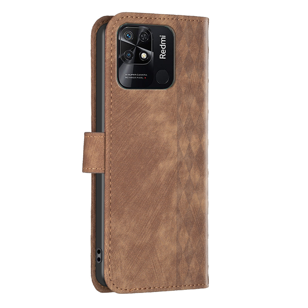Flip Cover for Xiaomi Redmi 10C 4G Shockproof Imprinted Pattern Stand Wallet Phone Leather Case