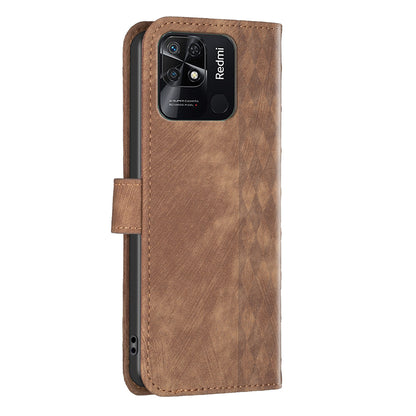 Flip Cover for Xiaomi Redmi 10C 4G Shockproof Imprinted Pattern Stand Wallet Phone Leather Case