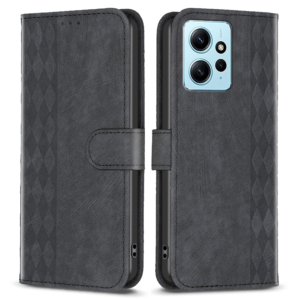 Anti-scratch Flip Cover for Xiaomi Redmi Note 12 4G Imprinted Pattern Stand Wallet Phone Leather Case