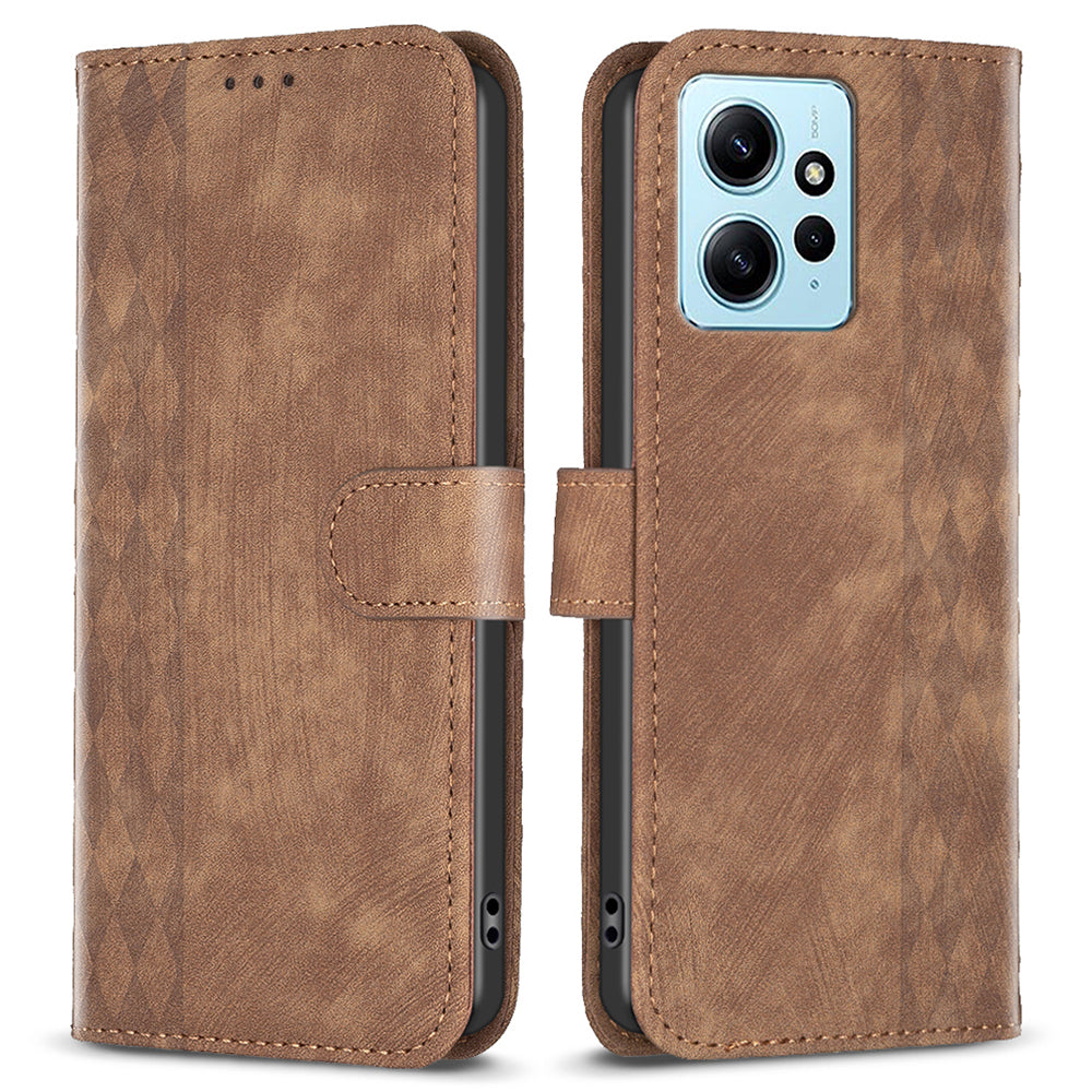 Anti-scratch Flip Cover for Xiaomi Redmi Note 12 4G Imprinted Pattern Stand Wallet Phone Leather Case
