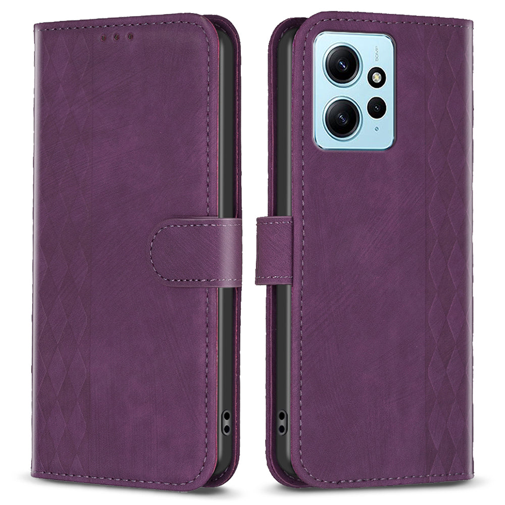 Anti-scratch Flip Cover for Xiaomi Redmi Note 12 4G Imprinted Pattern Stand Wallet Phone Leather Case