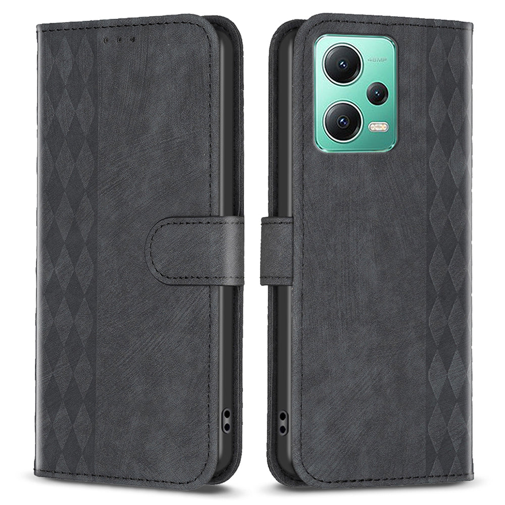 For Xiaomi Redmi Note 12 5G (China) / (Global) / (India) / Poco X5 5G Imprinted Pattern Stand Wallet Phone Leather Case