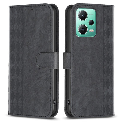 For Xiaomi Redmi Note 12 5G (China) / (Global) / (India) / Poco X5 5G Imprinted Pattern Stand Wallet Phone Leather Case