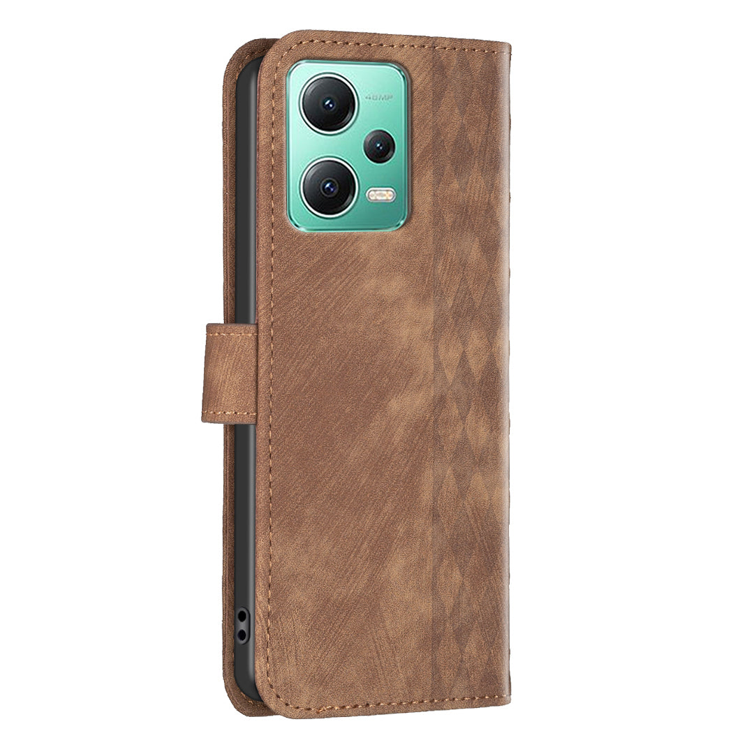 For Xiaomi Redmi Note 12 5G (China) / (Global) / (India) / Poco X5 5G Imprinted Pattern Stand Wallet Phone Leather Case