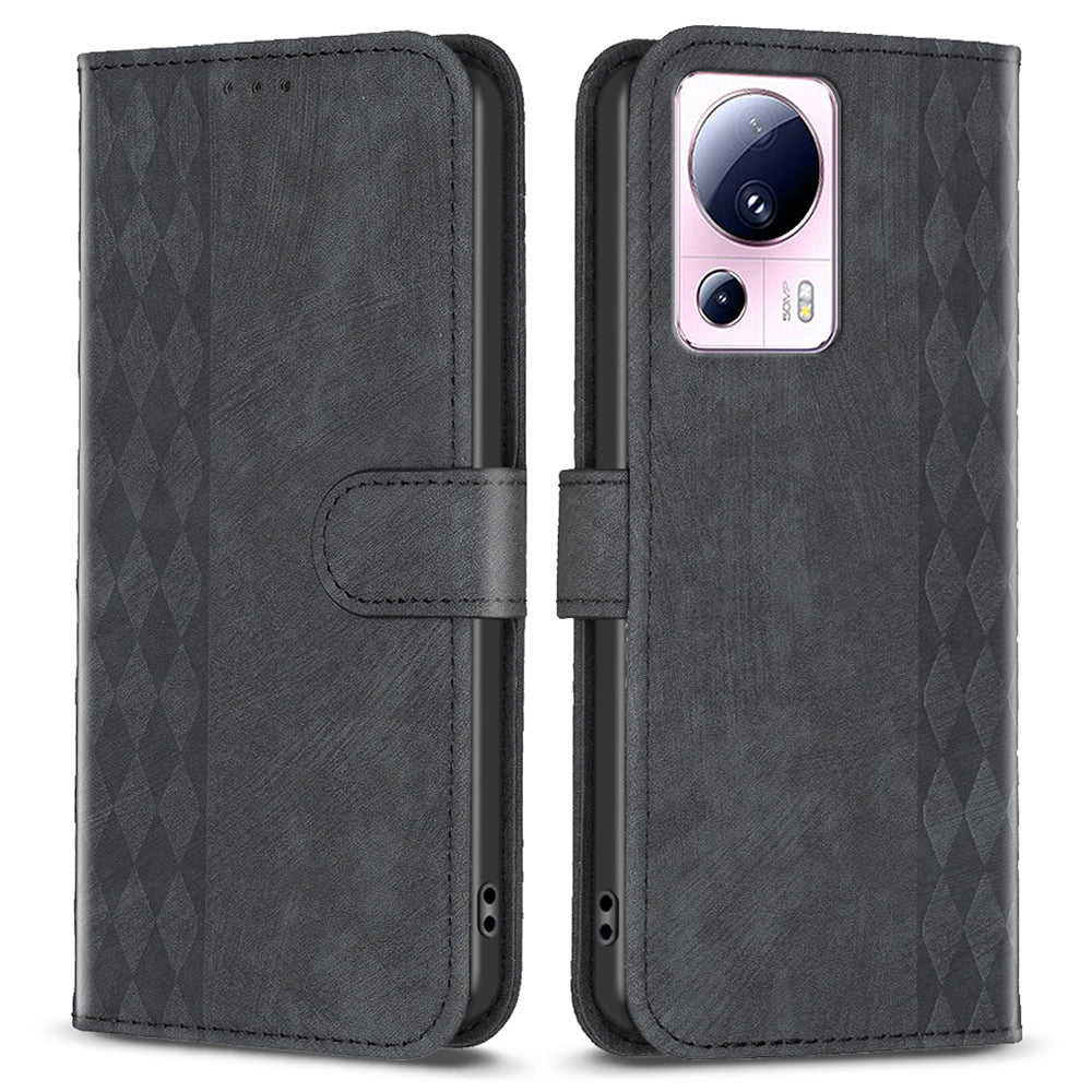 Flip Cover for Xiaomi 13 Lite / Civi 2 5G Imprinted Pattern PU Leather Drop Resistant Wallet Phone Case