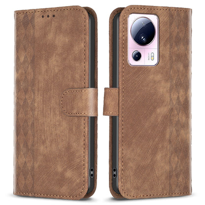 Flip Cover for Xiaomi 13 Lite / Civi 2 5G Imprinted Pattern PU Leather Drop Resistant Wallet Phone Case