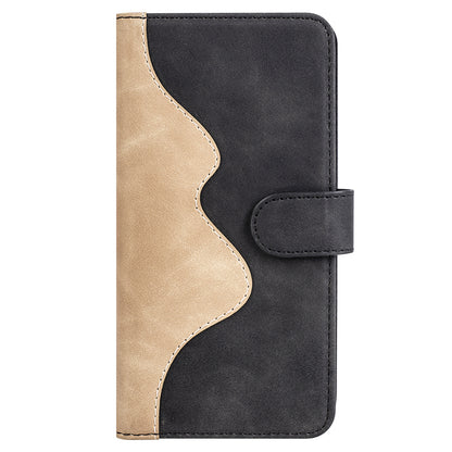 For Xiaomi Redmi Note 12 Turbo / Poco F5 5G PU Leather Wallet Phone Cover Dual-color Splicing Stand Case