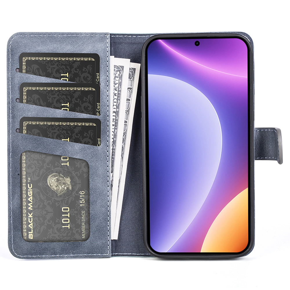 For Xiaomi Redmi Note 12 Turbo / Poco F5 5G PU Leather Wallet Phone Cover Dual-color Splicing Stand Case