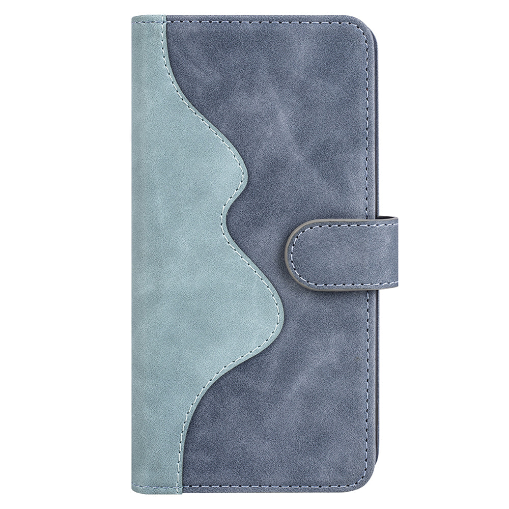 For Xiaomi Redmi Note 12 Turbo / Poco F5 5G PU Leather Wallet Phone Cover Dual-color Splicing Stand Case