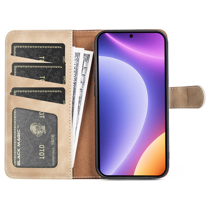 For Xiaomi Redmi Note 12 Turbo / Poco F5 5G PU Leather Wallet Phone Cover Dual-color Splicing Stand Case