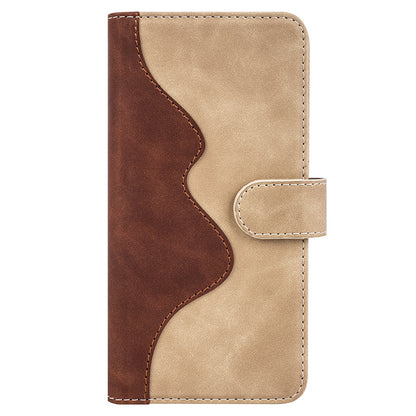 For Xiaomi Redmi Note 12 Turbo / Poco F5 5G PU Leather Wallet Phone Cover Dual-color Splicing Stand Case