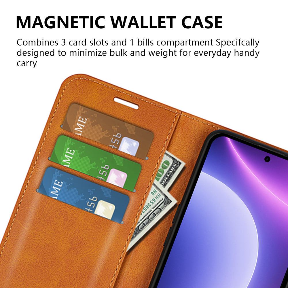 For Xiaomi Redmi Note 12 Turbo / Poco F5 5G Calf Texture Stand Wallet Square Magnetic Closure PU Leather Phone Case
