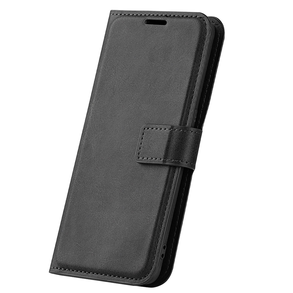 For Xiaomi Redmi Note 12 Turbo / Poco F5 5G Calf Texture Stand Wallet Square Magnetic Closure PU Leather Phone Case