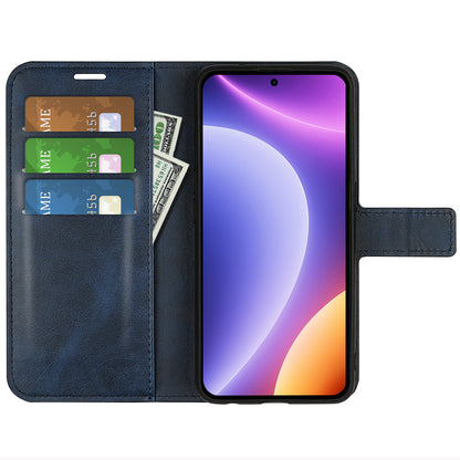 For Xiaomi Redmi Note 12 Turbo / Poco F5 5G Calf Texture Stand Wallet Square Magnetic Closure PU Leather Phone Case