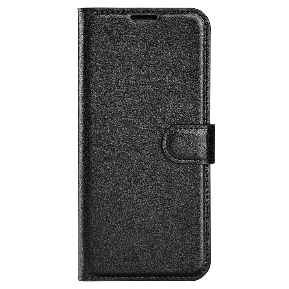 Stand Case for Xiaomi Redmi Note 12 Turbo / Poco F5 5G PU Leather Litchi Texture Wallet Phone Cover