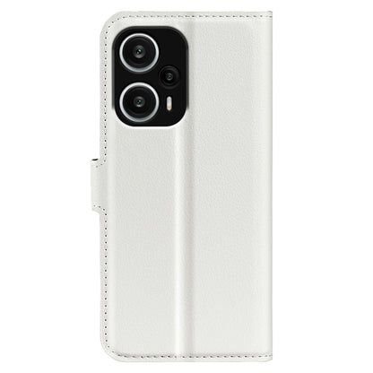Stand Case for Xiaomi Redmi Note 12 Turbo / Poco F5 5G PU Leather Litchi Texture Wallet Phone Cover