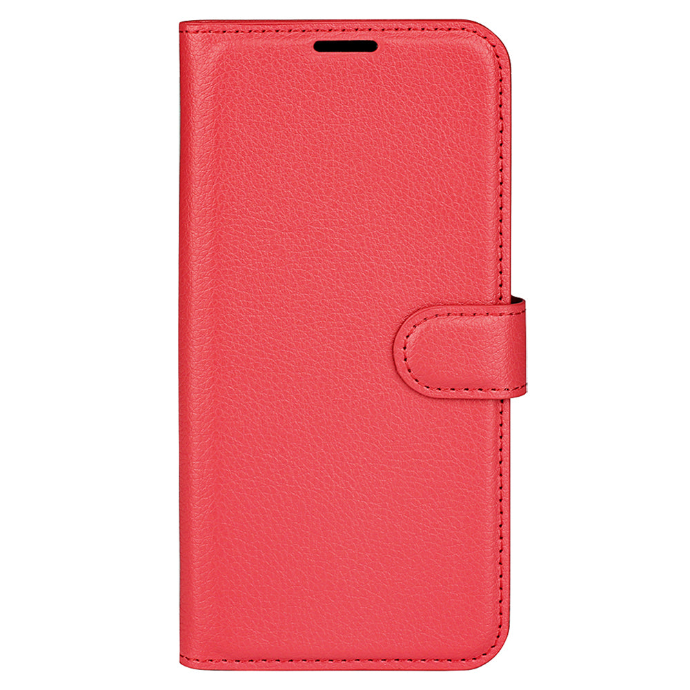 Stand Case for Xiaomi Redmi Note 12 Turbo / Poco F5 5G PU Leather Litchi Texture Wallet Phone Cover