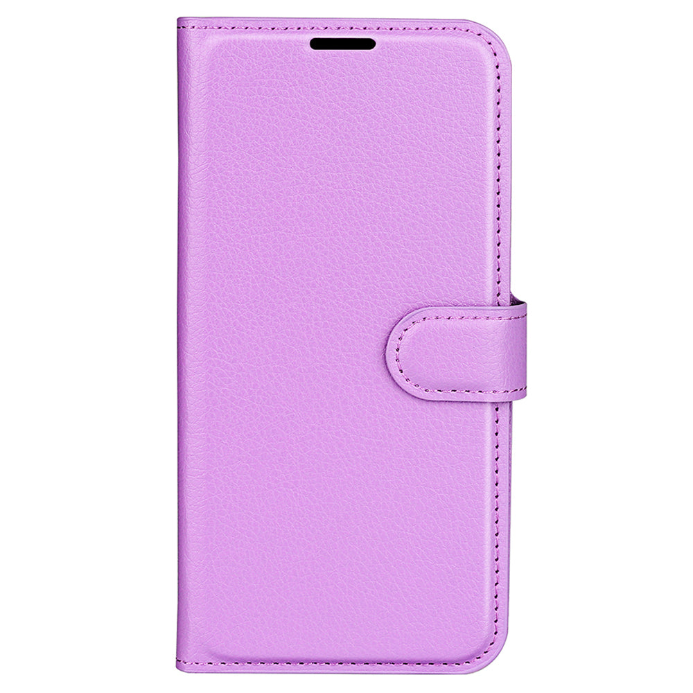 Stand Case for Xiaomi Redmi Note 12 Turbo / Poco F5 5G PU Leather Litchi Texture Wallet Phone Cover