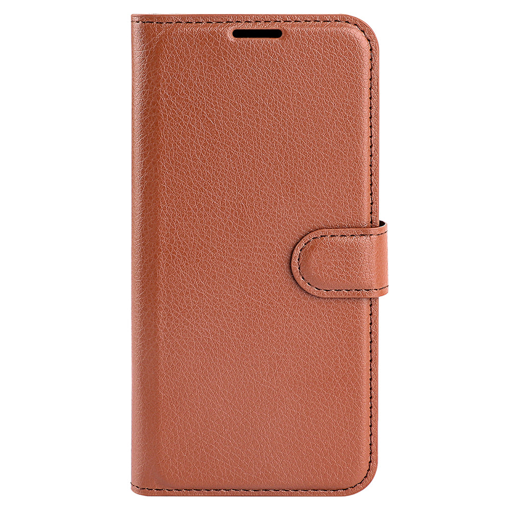 Stand Case for Xiaomi Redmi Note 12 Turbo / Poco F5 5G PU Leather Litchi Texture Wallet Phone Cover