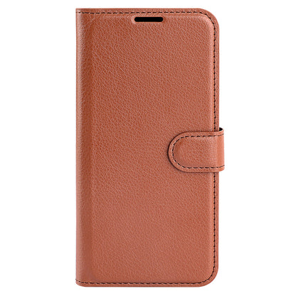 Stand Case for Xiaomi Redmi Note 12 Turbo / Poco F5 5G PU Leather Litchi Texture Wallet Phone Cover