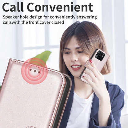 BINFEN COLOR BF17 Stand Phone Case for Xiaomi Redmi 10C 4G PU Leather Wallet Smartphone Cover