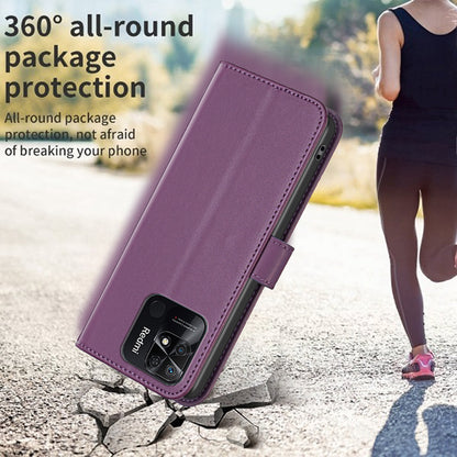 BINFEN COLOR BF17 Stand Phone Case for Xiaomi Redmi 10C 4G PU Leather Wallet Smartphone Cover