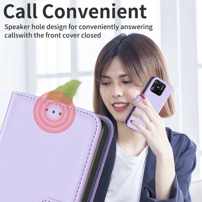 BINFEN COLOR BF17 Stand Phone Case for Xiaomi Redmi 10C 4G PU Leather Wallet Smartphone Cover