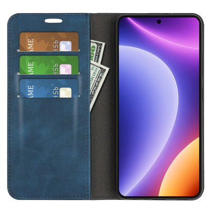 For Xiaomi Redmi Note 12 Turbo / Poco F5 5G PU Leather Wallet Flip Case Skin-touch Stand Cover