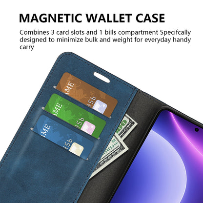 For Xiaomi Redmi Note 12 Turbo / Poco F5 5G PU Leather Wallet Flip Case Skin-touch Stand Cover