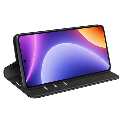 For Xiaomi Redmi Note 12 Turbo / Poco F5 5G PU Leather Wallet Flip Case Skin-touch Stand Cover