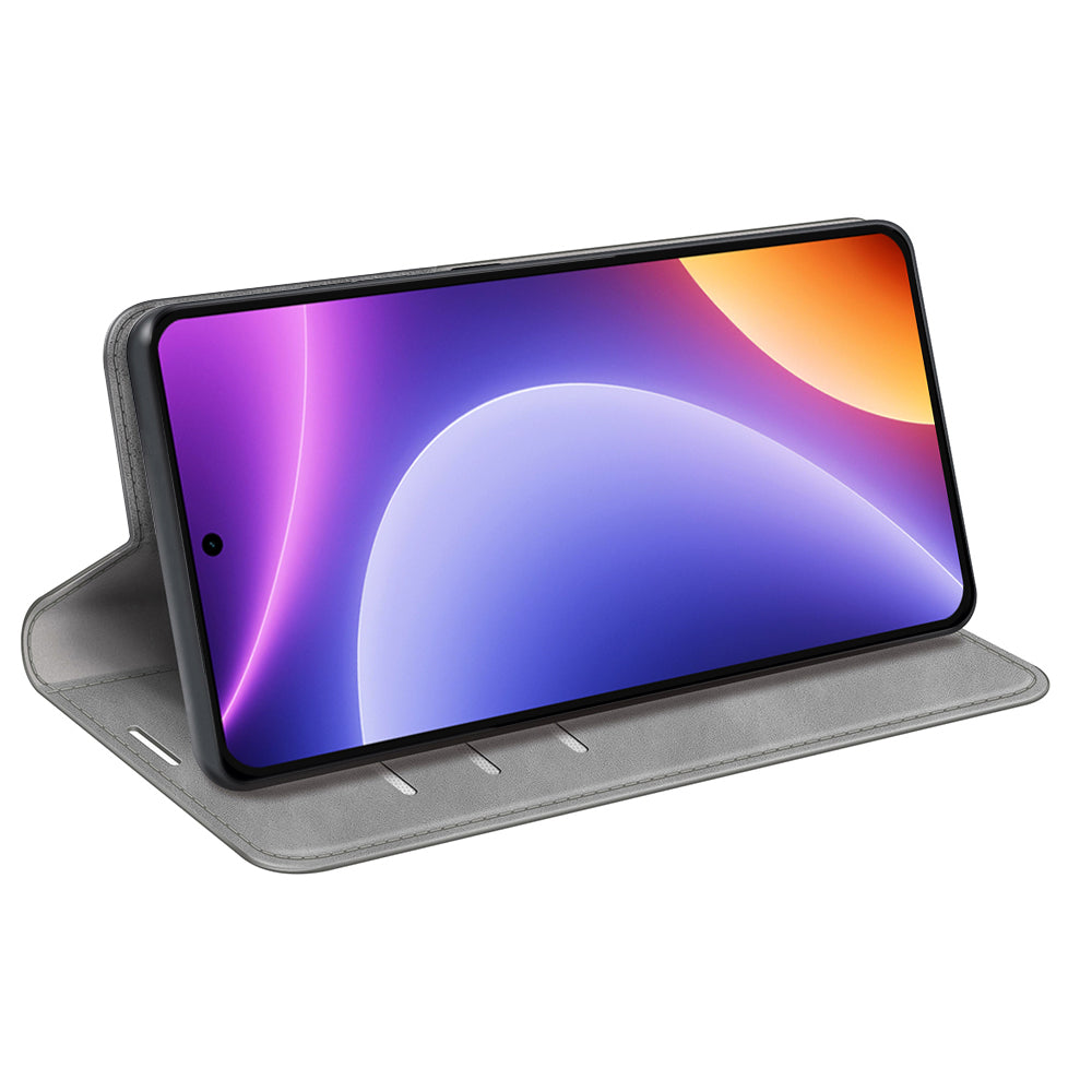 For Xiaomi Redmi Note 12 Turbo / Poco F5 5G PU Leather Wallet Flip Case Skin-touch Stand Cover