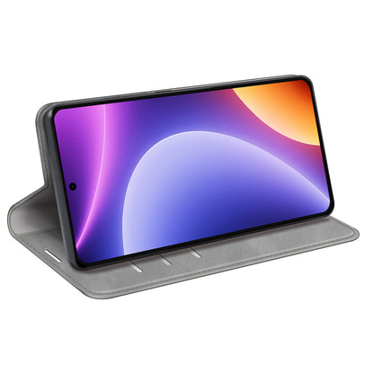 For Xiaomi Redmi Note 12 Turbo / Poco F5 5G PU Leather Wallet Flip Case Skin-touch Stand Cover